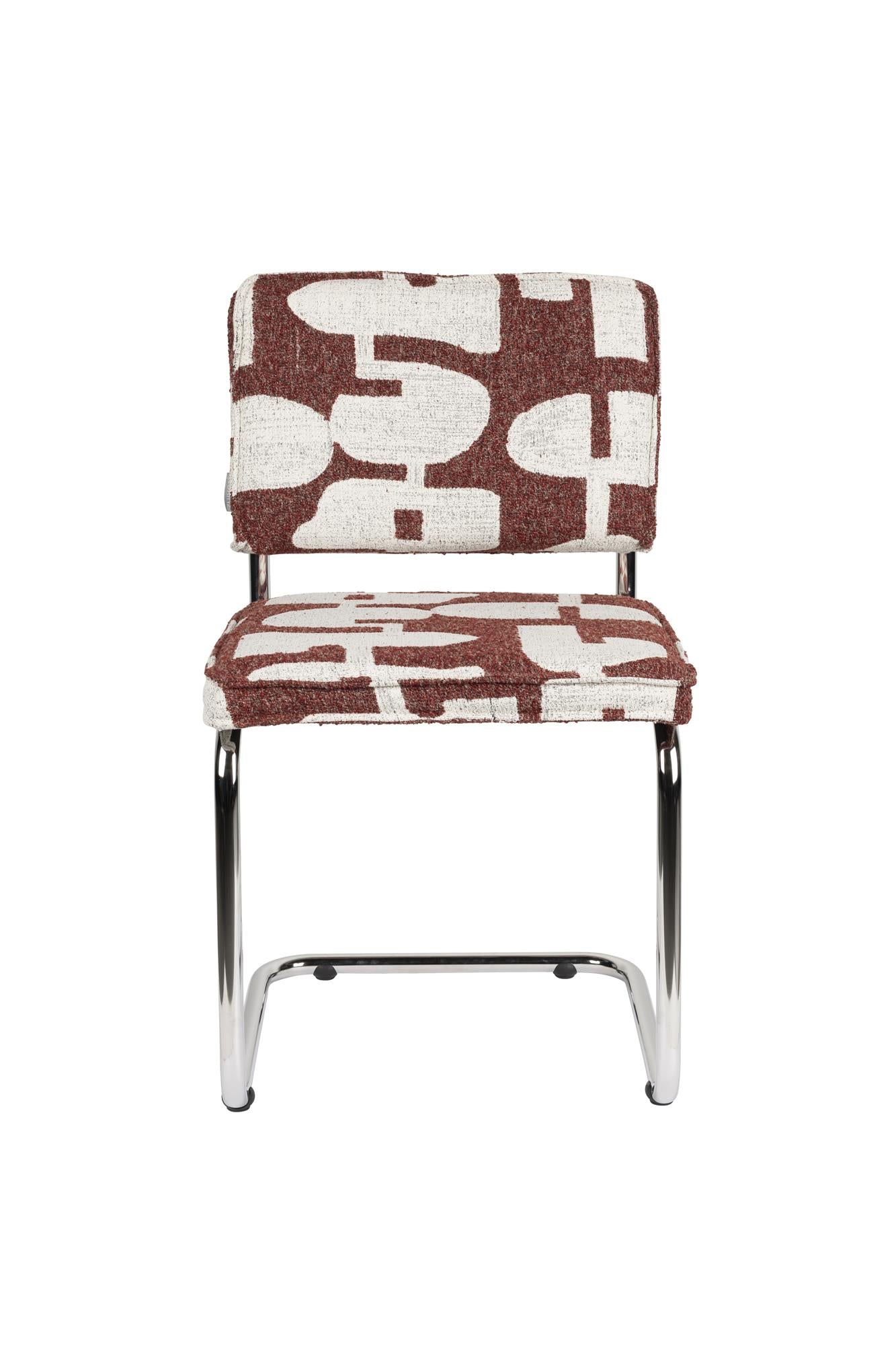 Židle RIDGE DECO SYMBOLS červená s bílou [Donata] [Amelia spr]