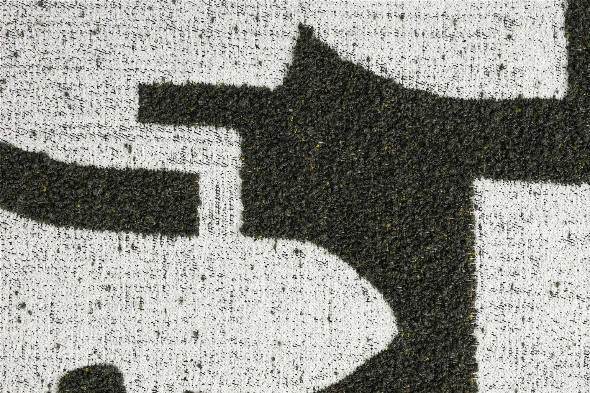 Ridge Deco Symbols Chair Green with White [Donata] [Amelia spr]