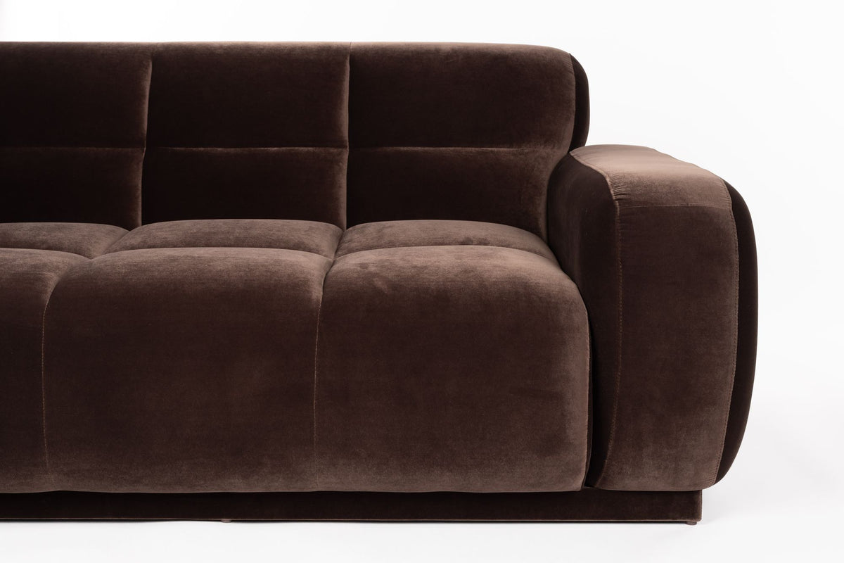 Sofa 6-osobowa HAZEL brązowy lewostronny – ujęcie 7