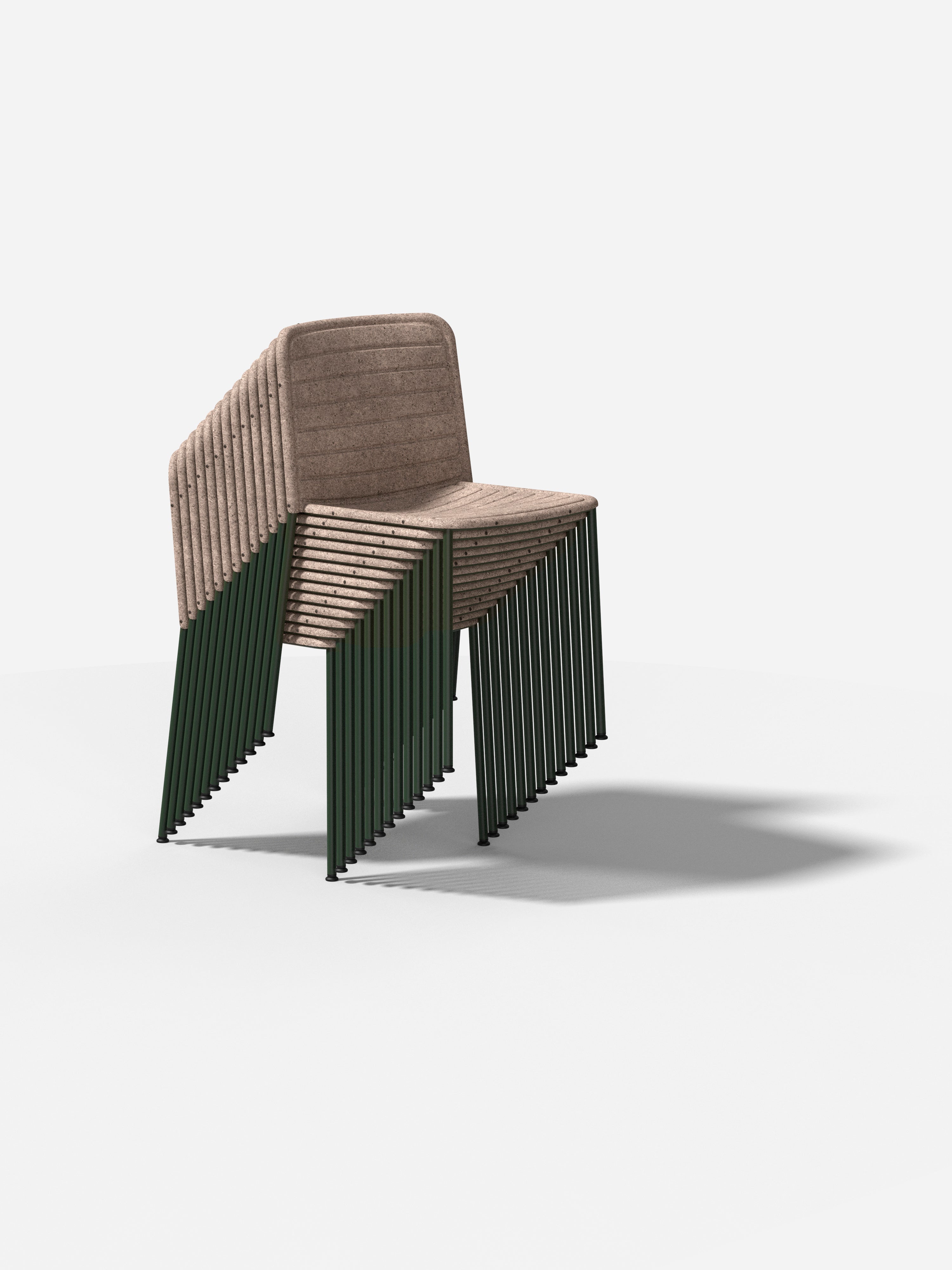 FLAX STACKER Chair brown