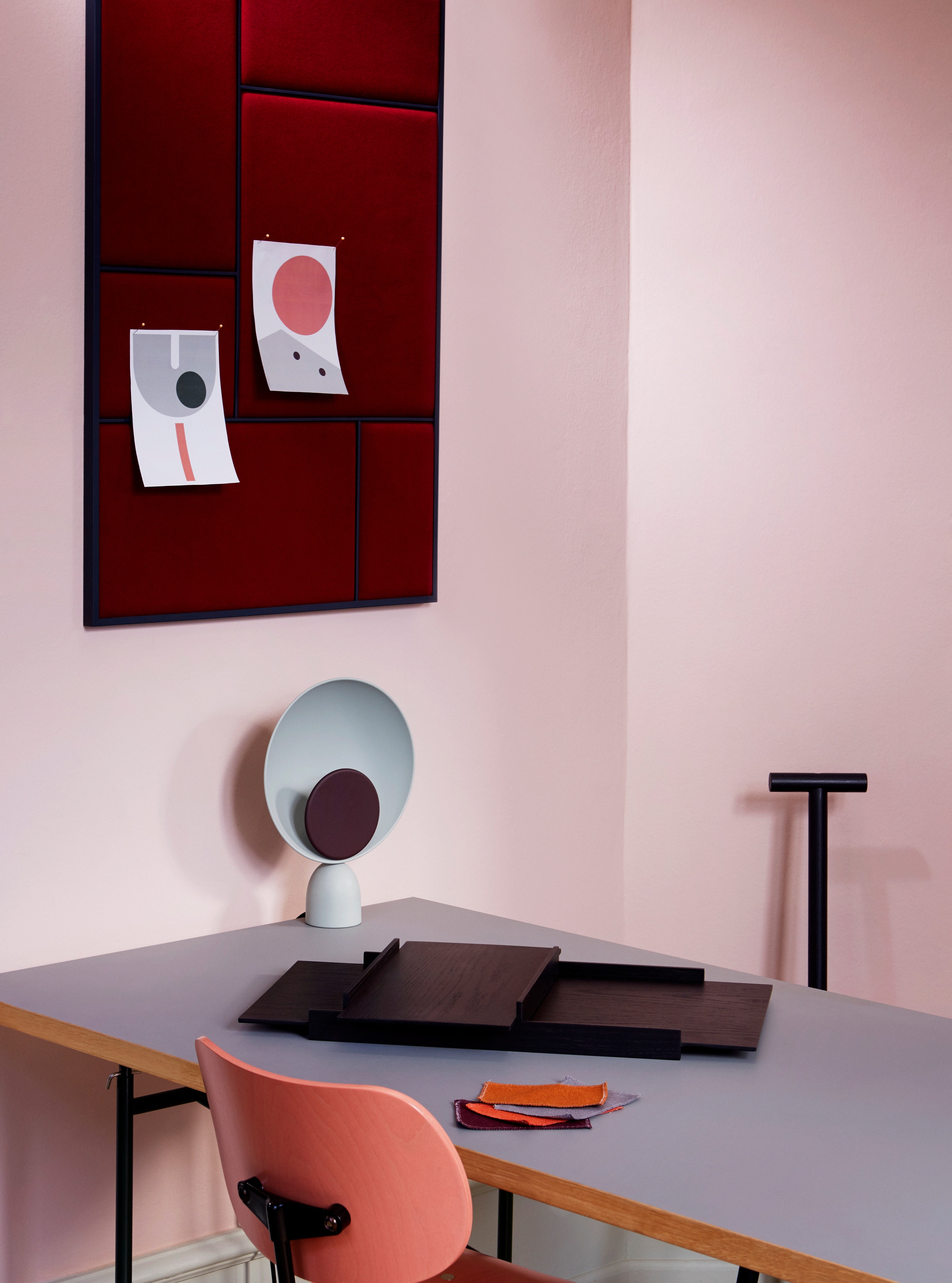 Stolní lampa BLOOPER modrá s fialovou