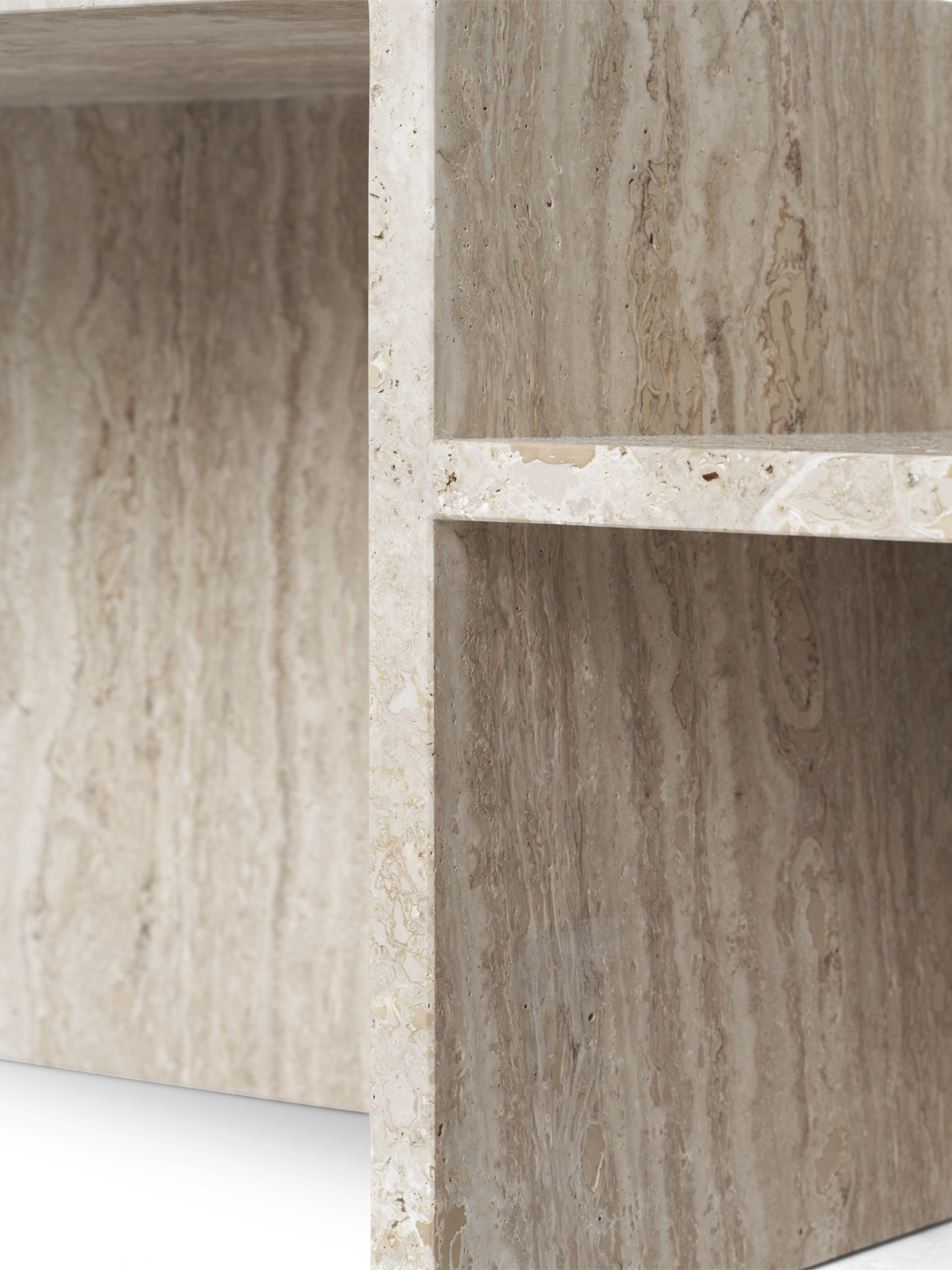 Konferenční stolek DISTINCT béžový travertin