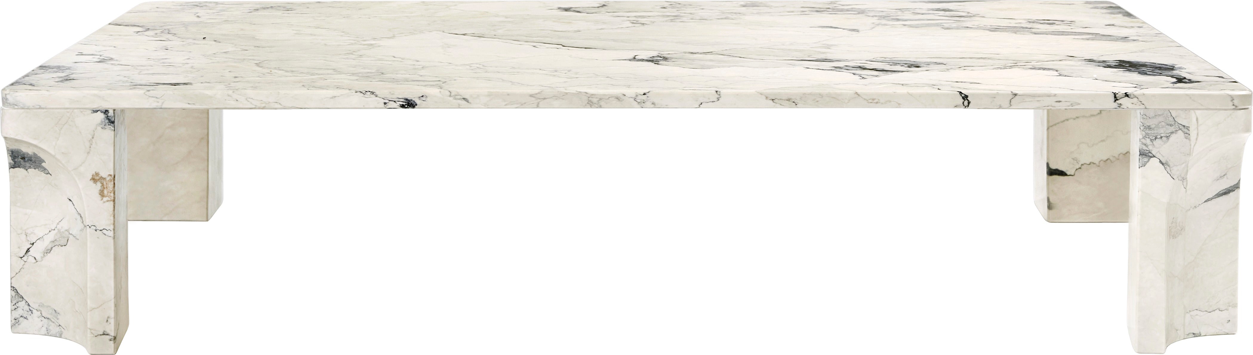 DORIC cream-gray ceramic coffee table