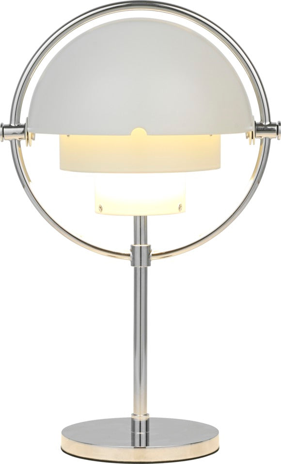Přenosná lampa MULTI-LITE bílá s chromovaným podstavcem