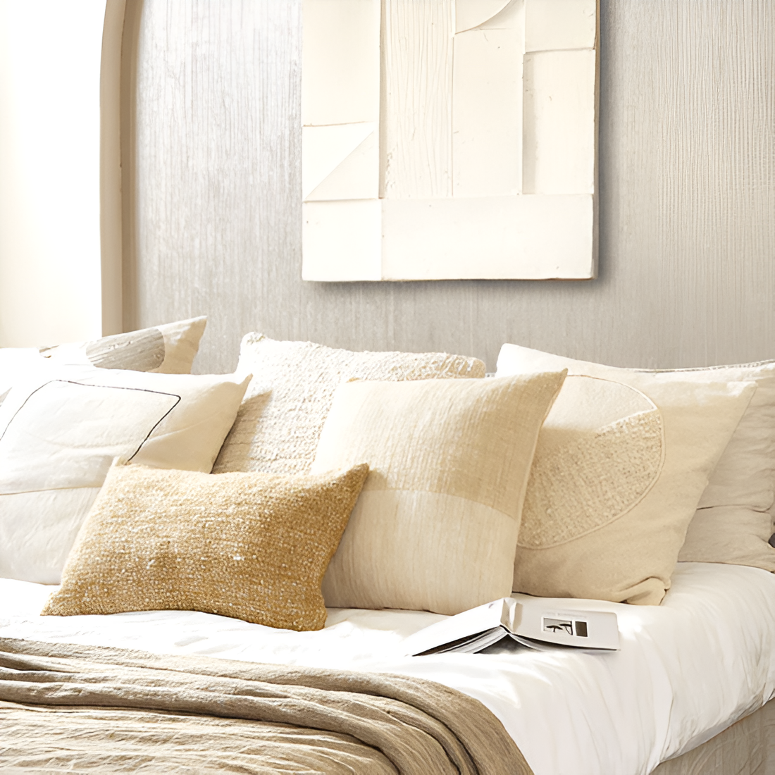 Polštář RICAMARE krémový