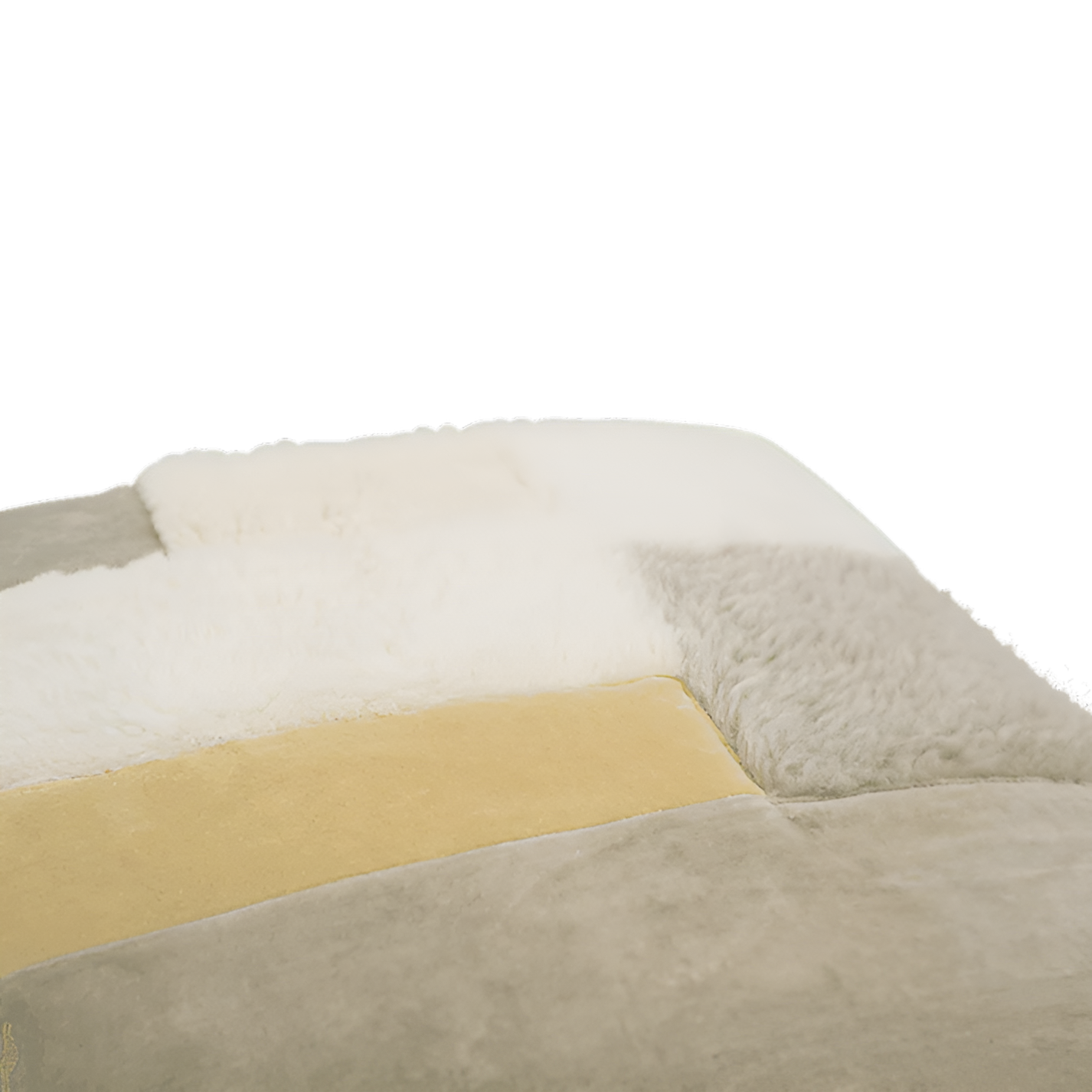 Polštář LANA krémový s hnědým