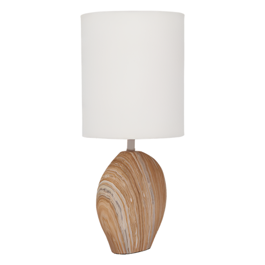 Stolní lampa VITA dolomit s bavlněným stínidlem