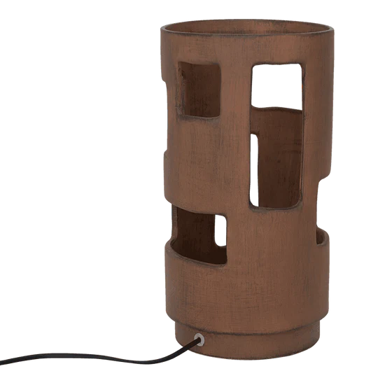 Stolní lampa ANGOLI rezavohnědá