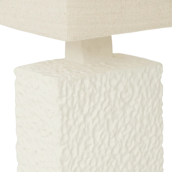 Meja Table Lamp Creamy Kamionka with a cotton lampshade