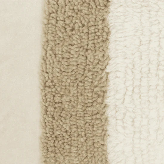 Polštář NOAH krémový s hnědým