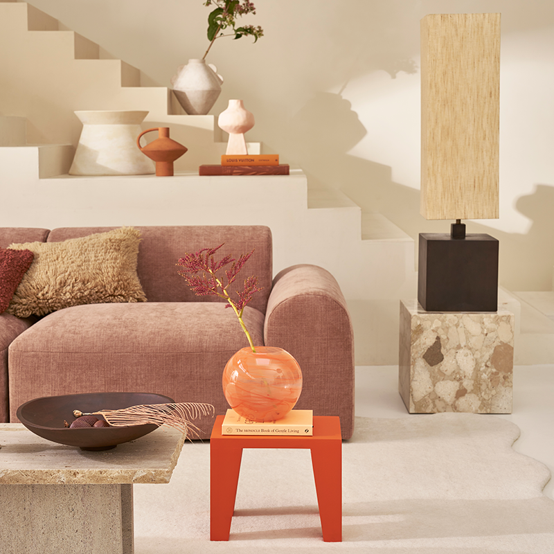 Leon orange side table