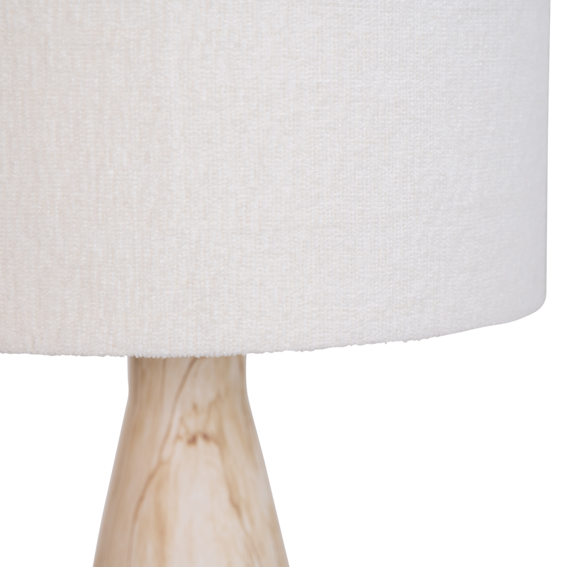 JUN table lamp ceramic base with linen lampshade