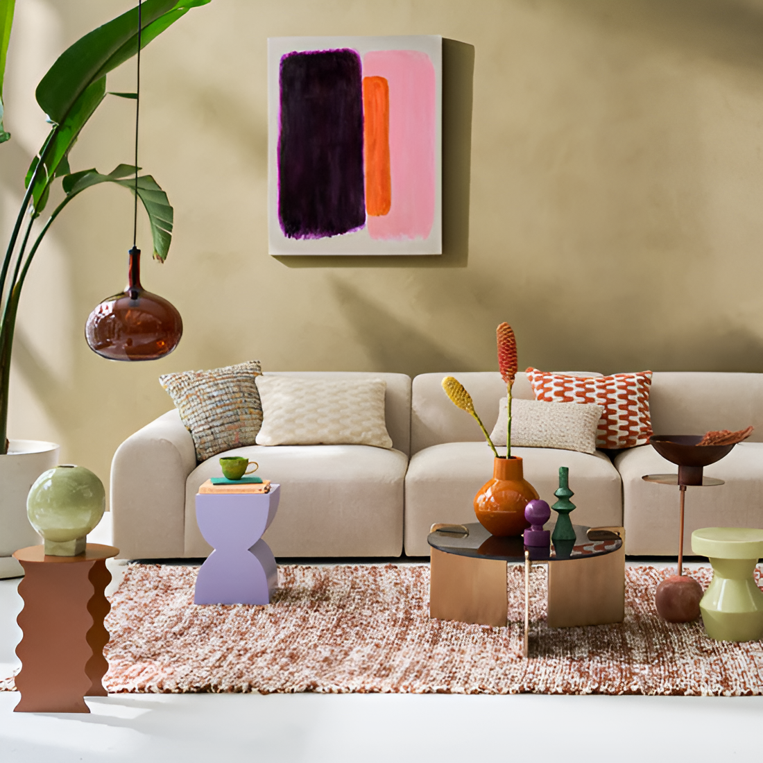 Verano beige melange pillow