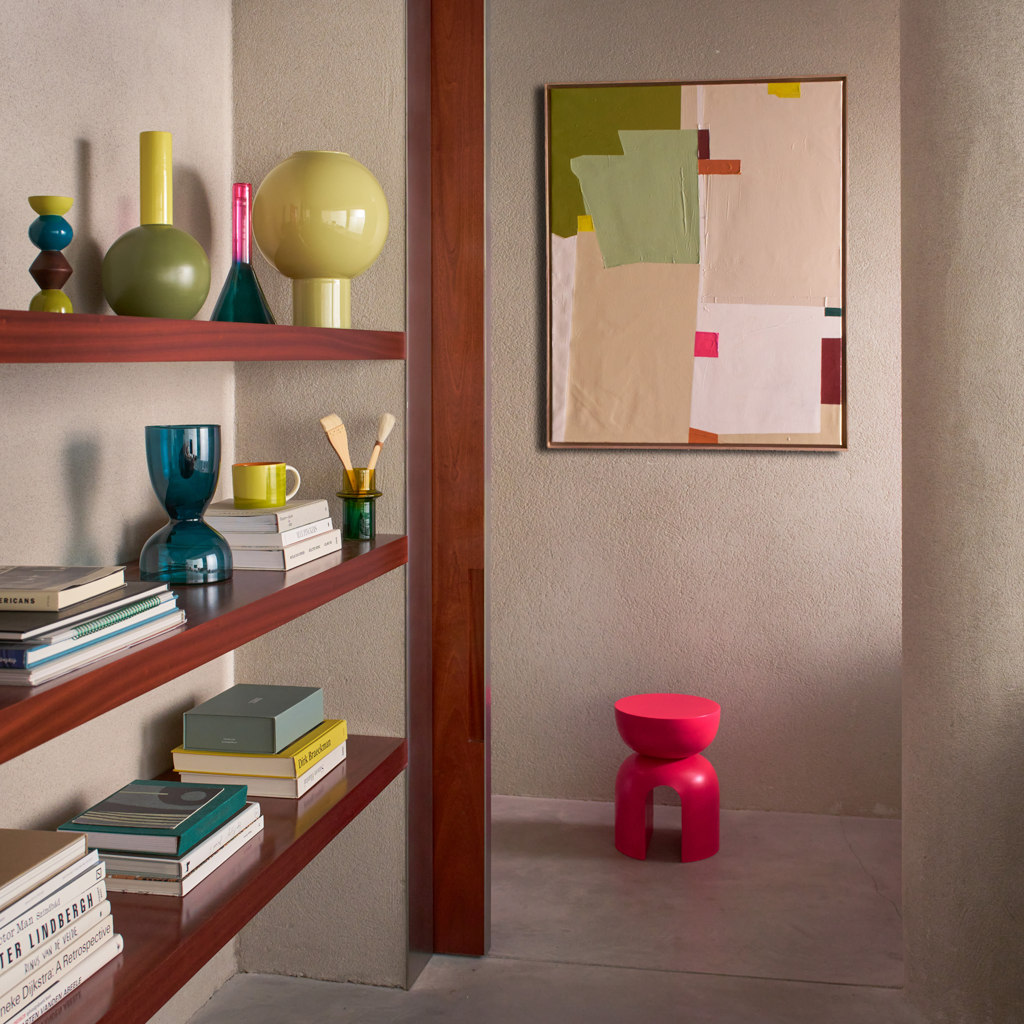 Svícen LEKEN hnědý s oranžovým