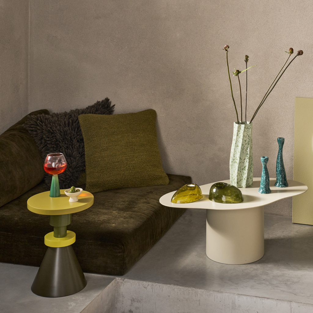 Świecznik na tealight KIVI zielone szkło