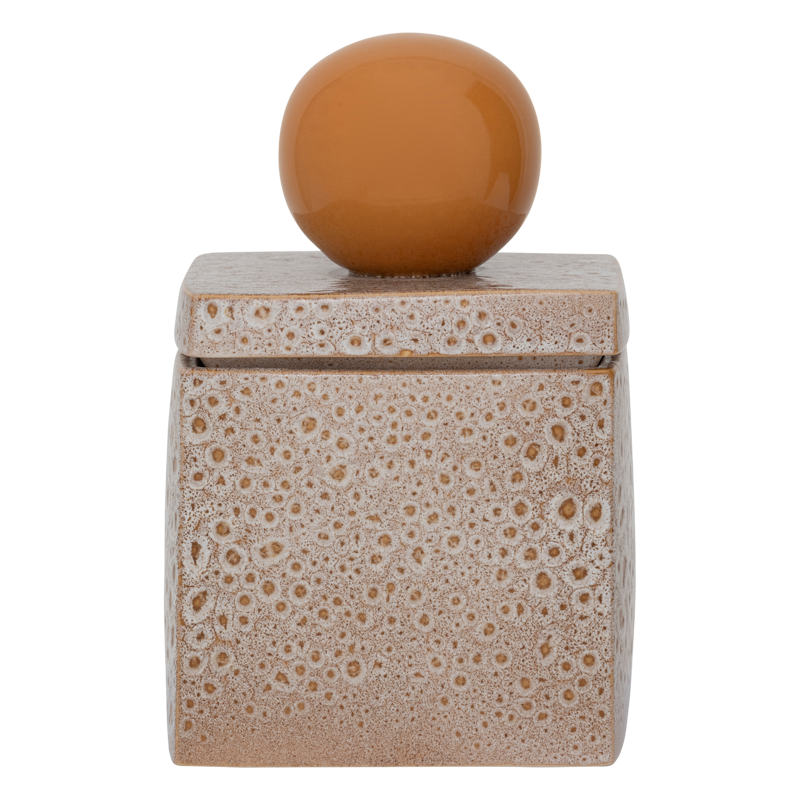 Pudełko RUNA beżowy z pomarańczowym