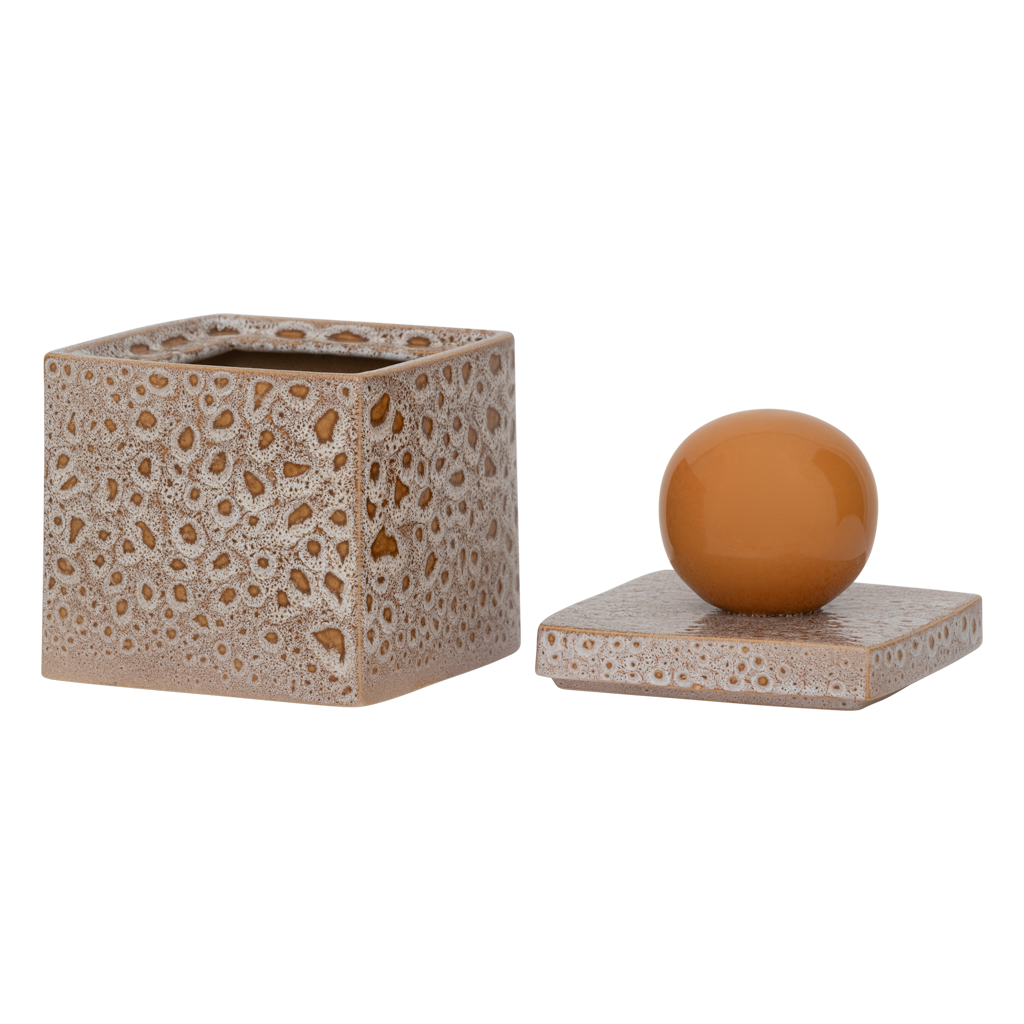 Pudełko RUNA beżowy z pomarańczowym