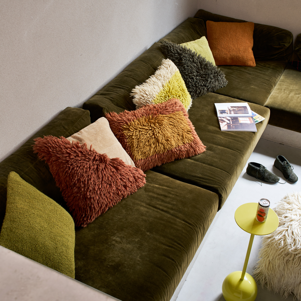 Fur Cushion SIRLE brown