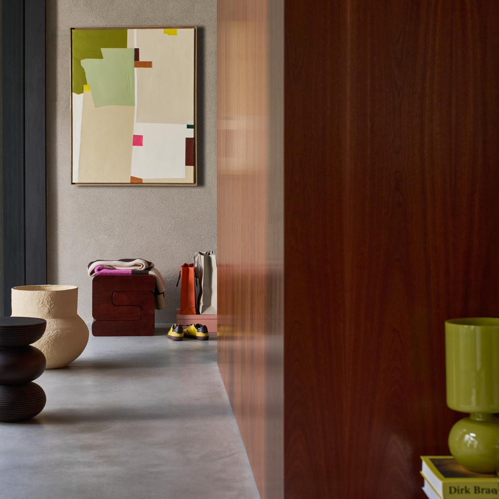 LUGN Side Table Dark Brown Mango Wood