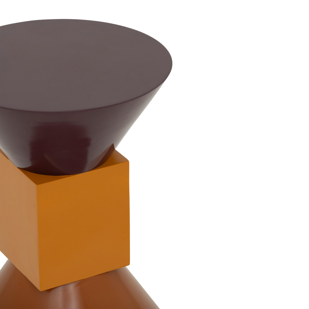 Stolik boczny SMUK pomarańczowy z fioletowym