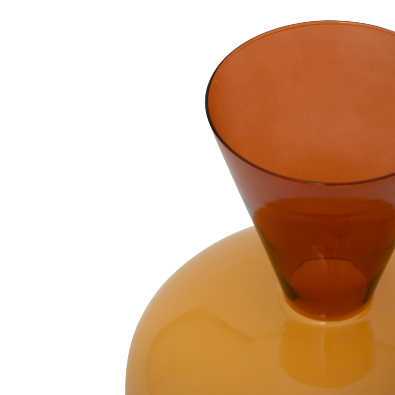ZINHLE Orange Glass Vase