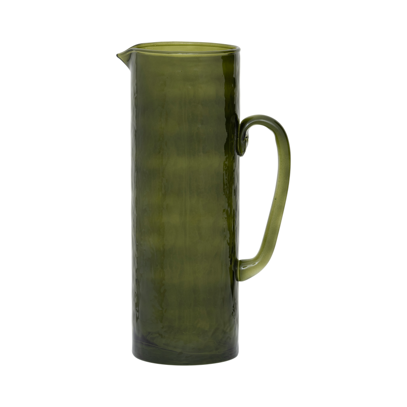 Džbánek HAMMERED zelené sklo