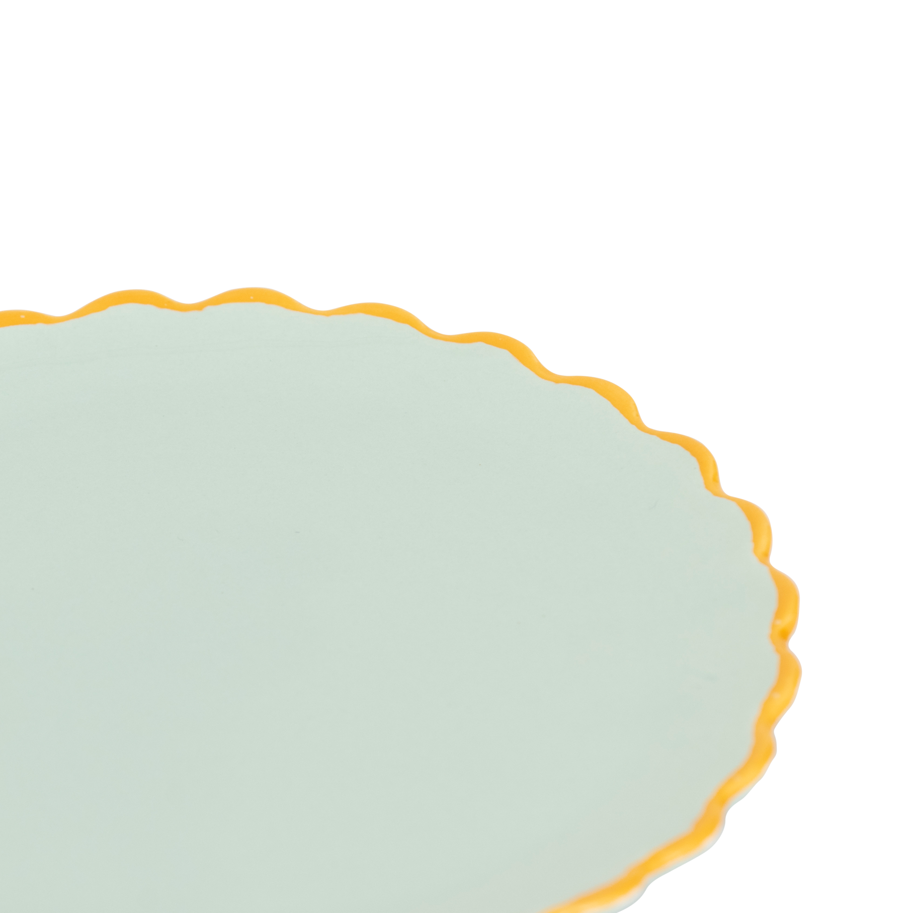 GOOD MORNING dessert plate mint ceramic
