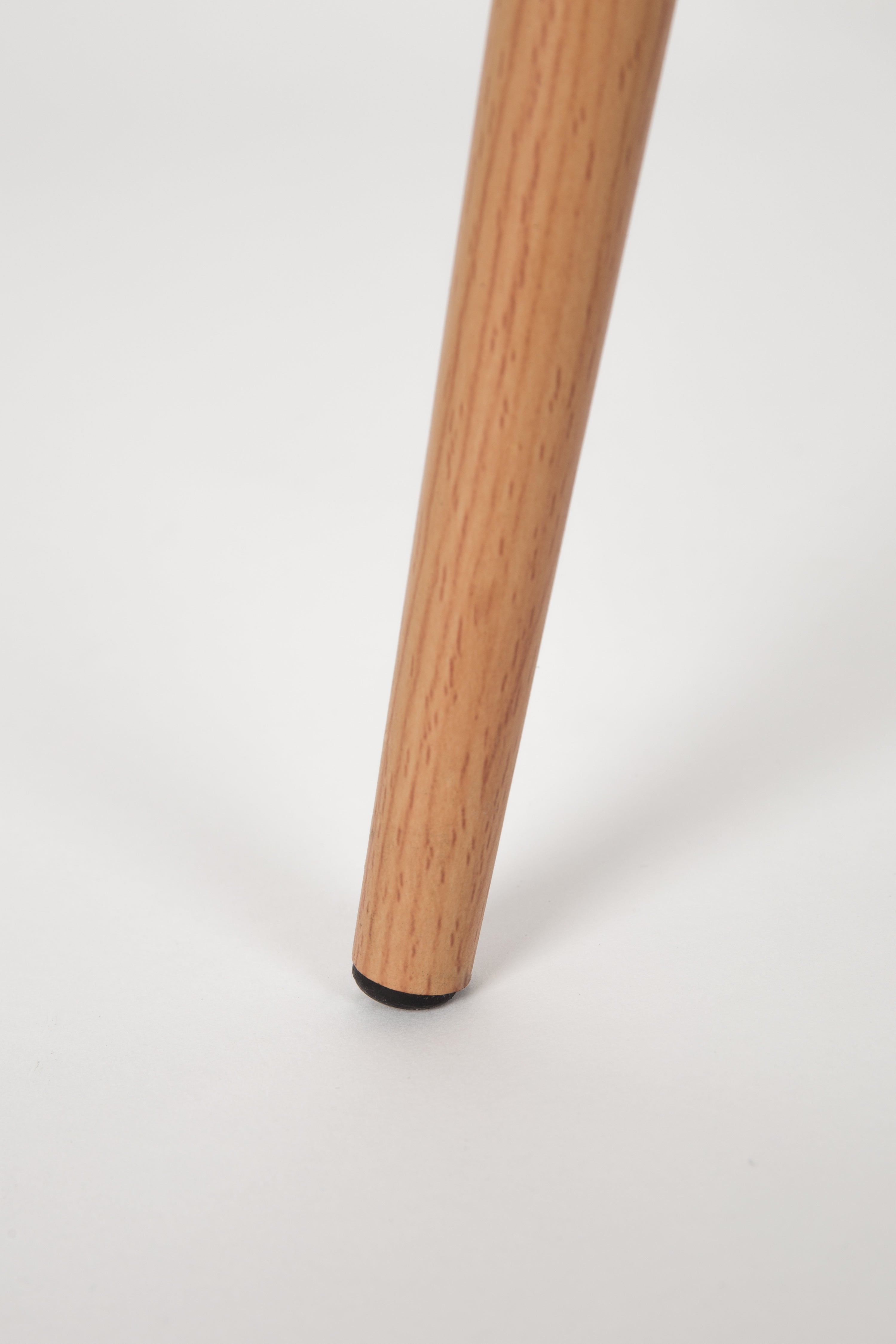 Židle LEON zelená s dřevěnou základnou