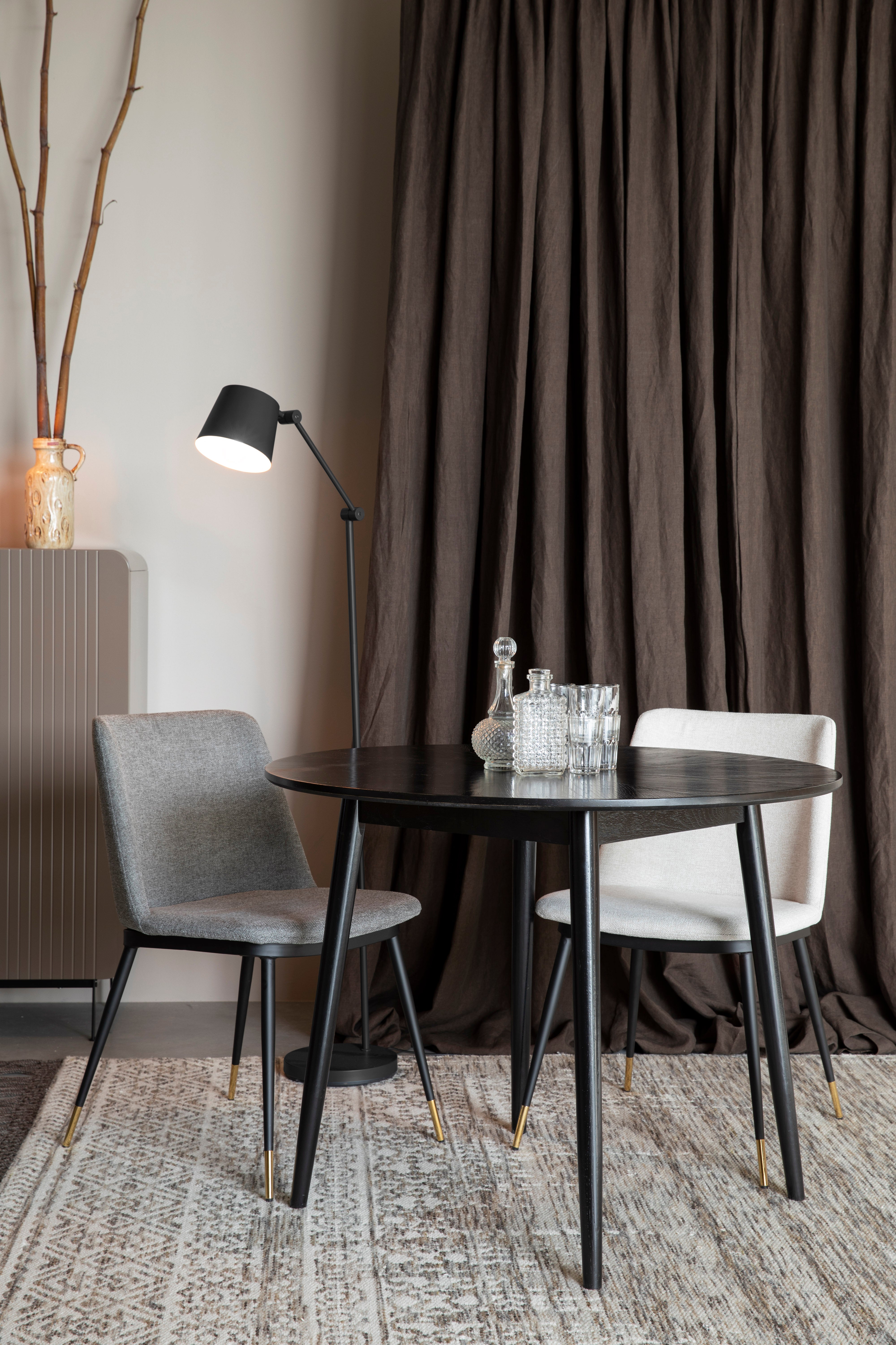 Židle LIONEL béžová s černým podstavcem