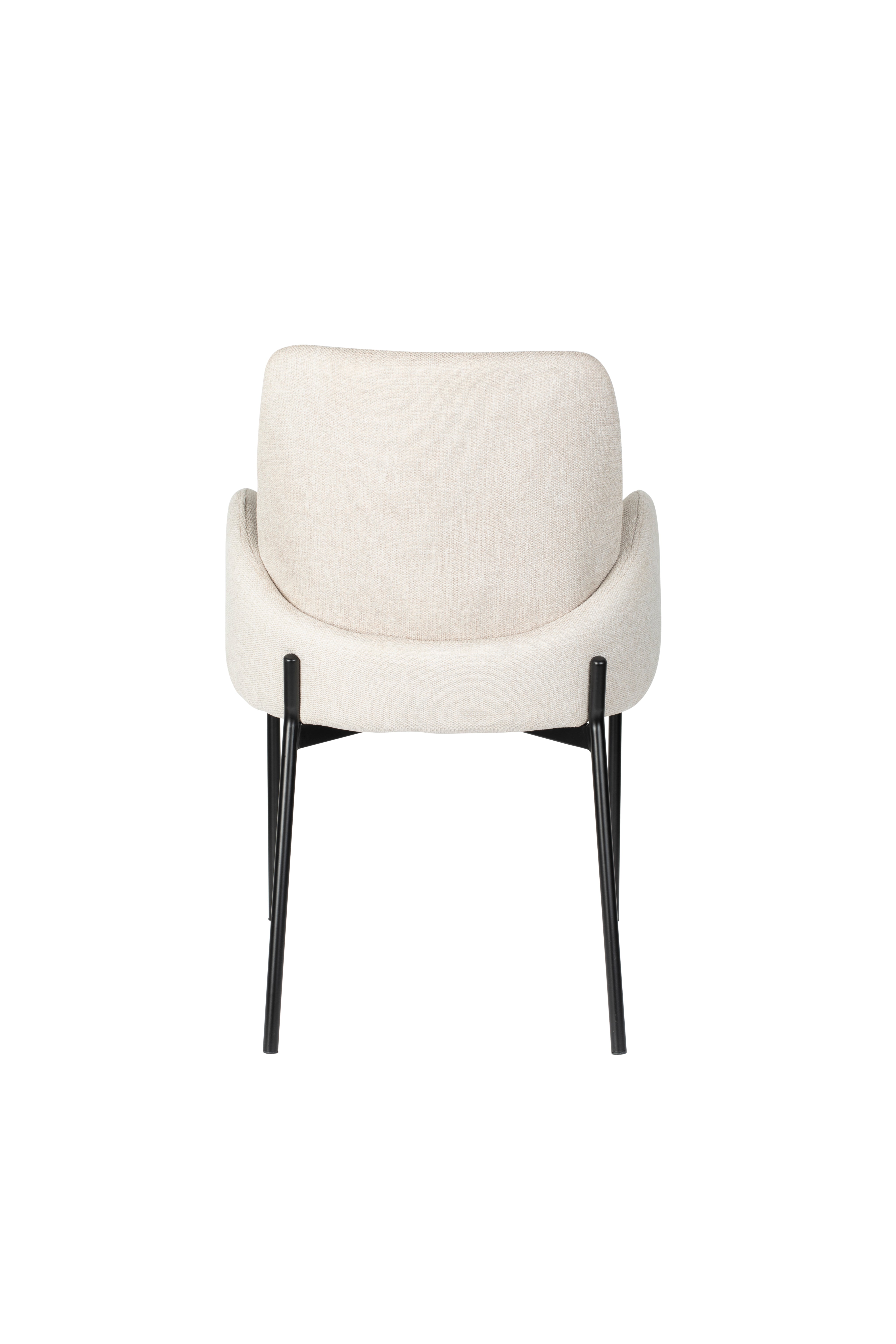 Chair with armrests, i.e. a creamy