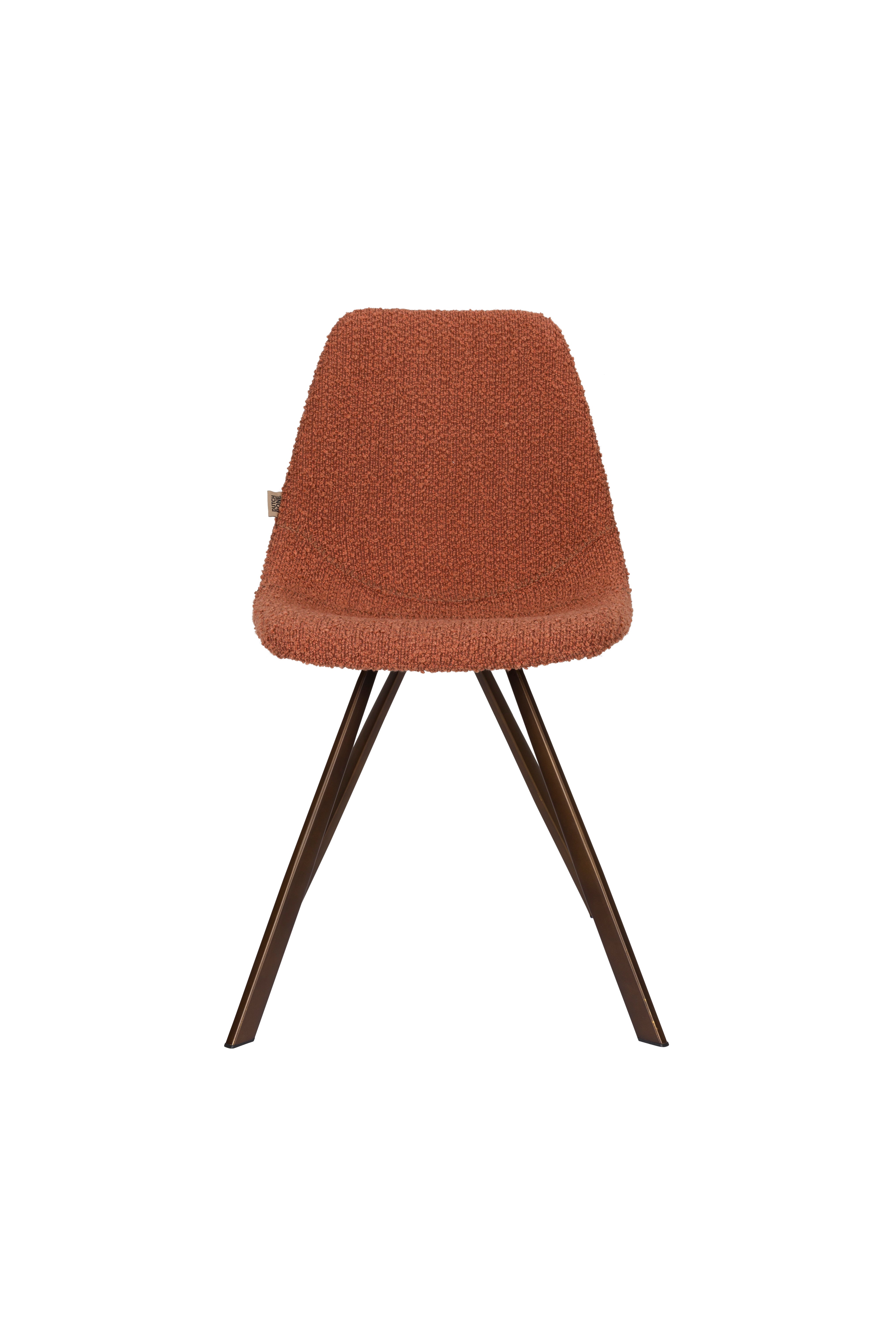 FRANKY chair brown with brown base