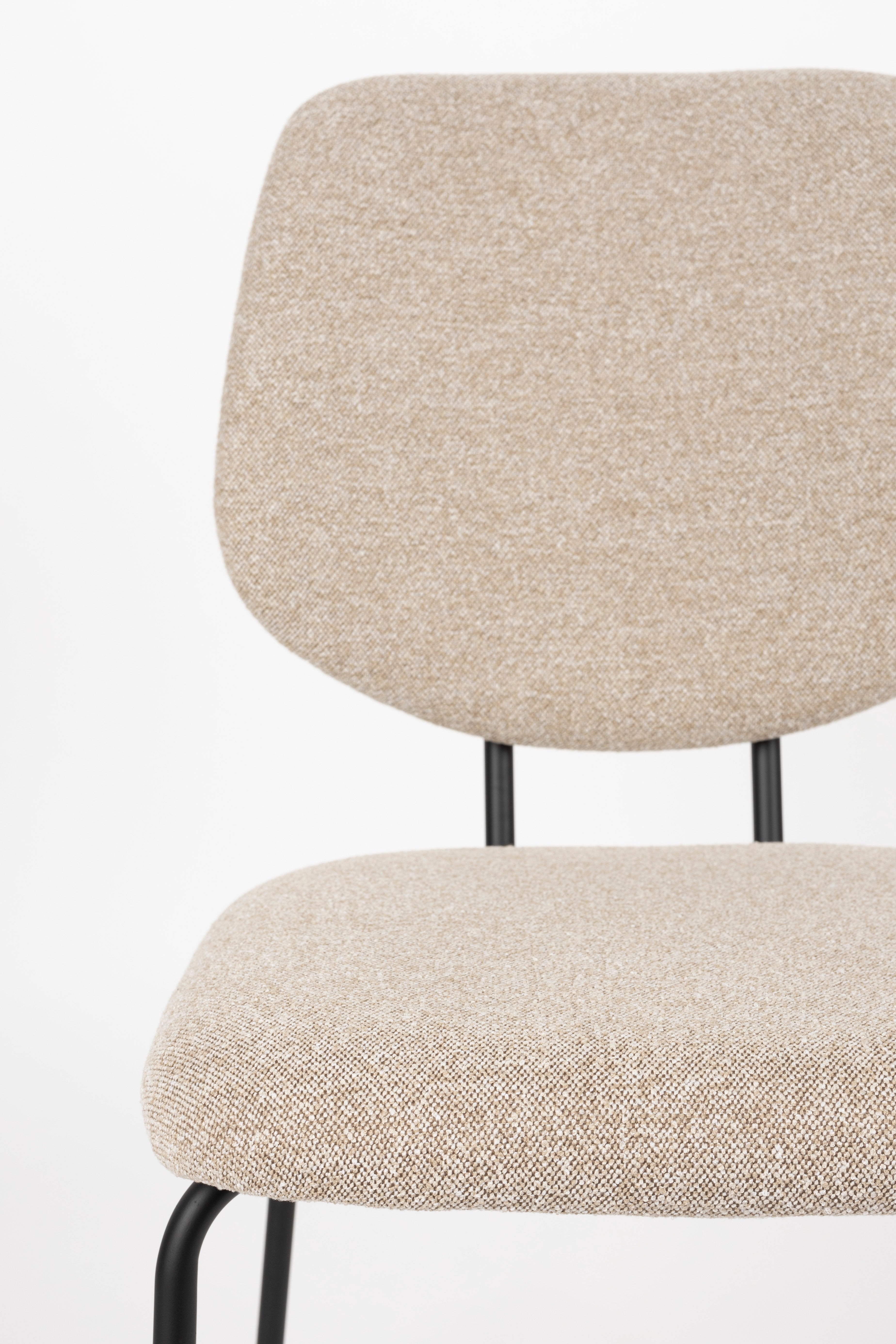 ZELO chair beige with black base