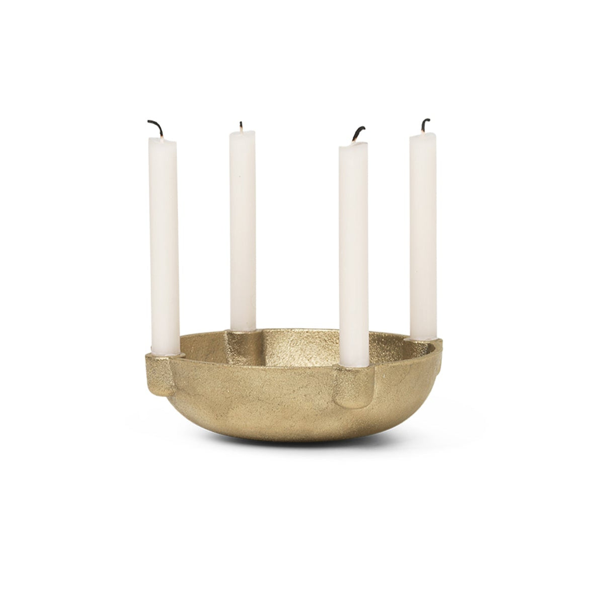 Bowl brass candlestick