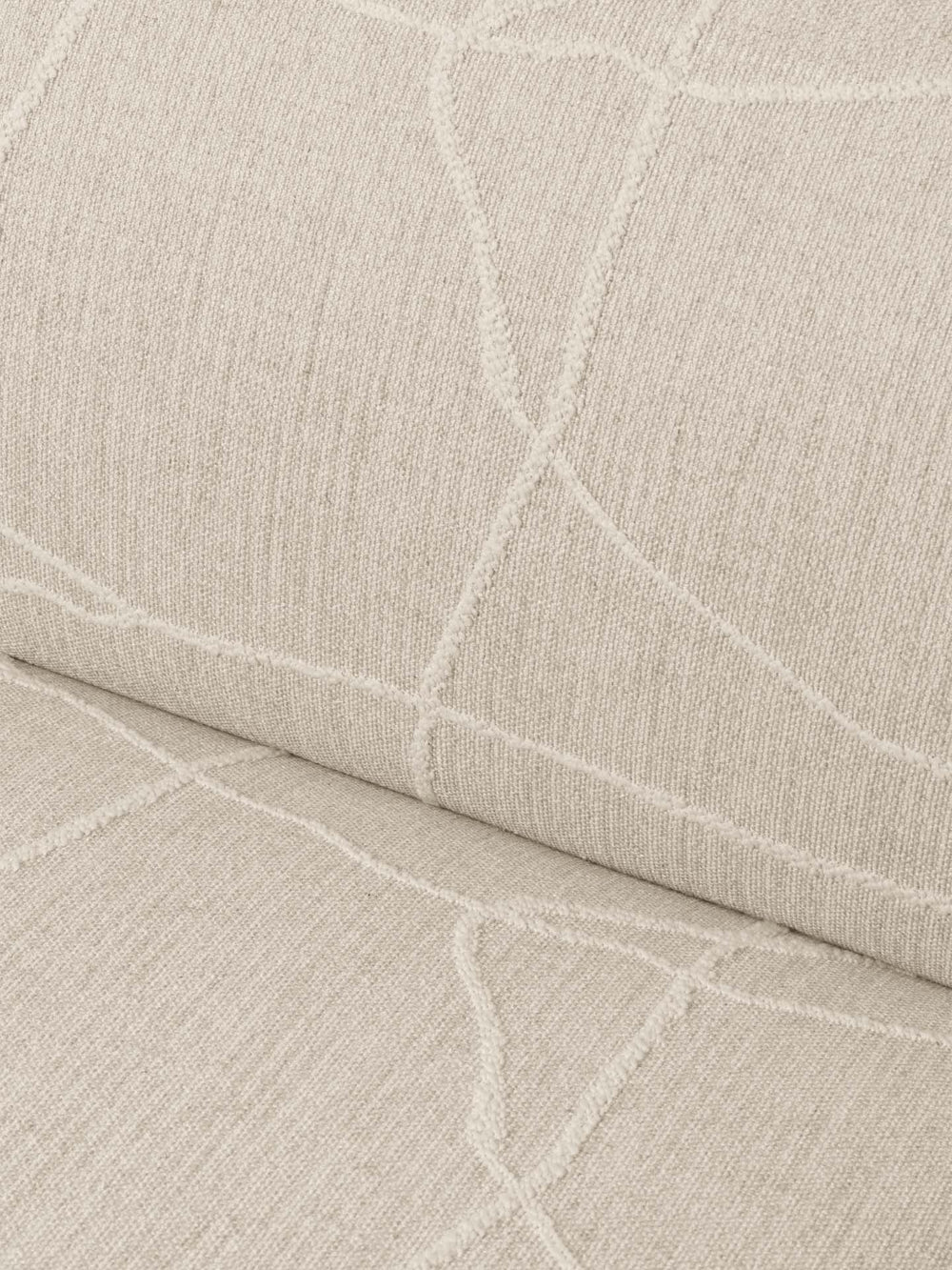 Modulární pohovka RICO Can Lis - pravý koncový prvek pískový s bílou