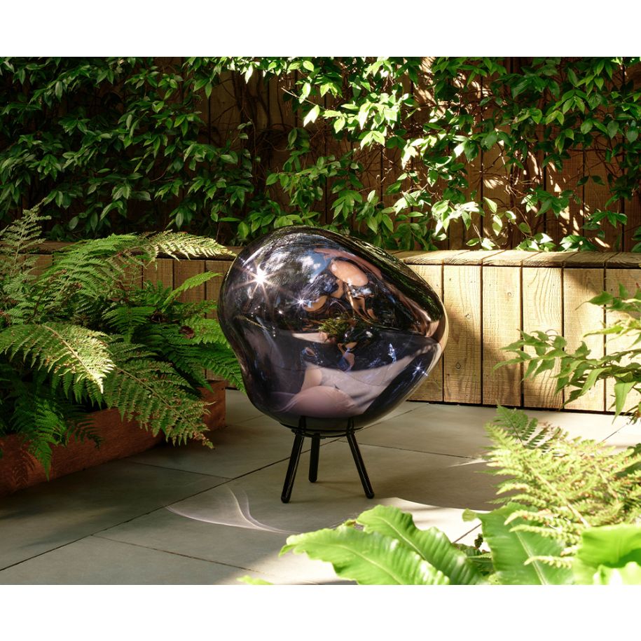 Přenosná lampa LARGE MELT dýmová