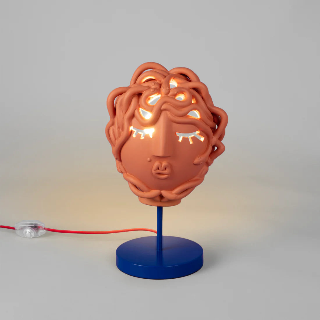 Magna Graecia table lamp - Medusa terracotta