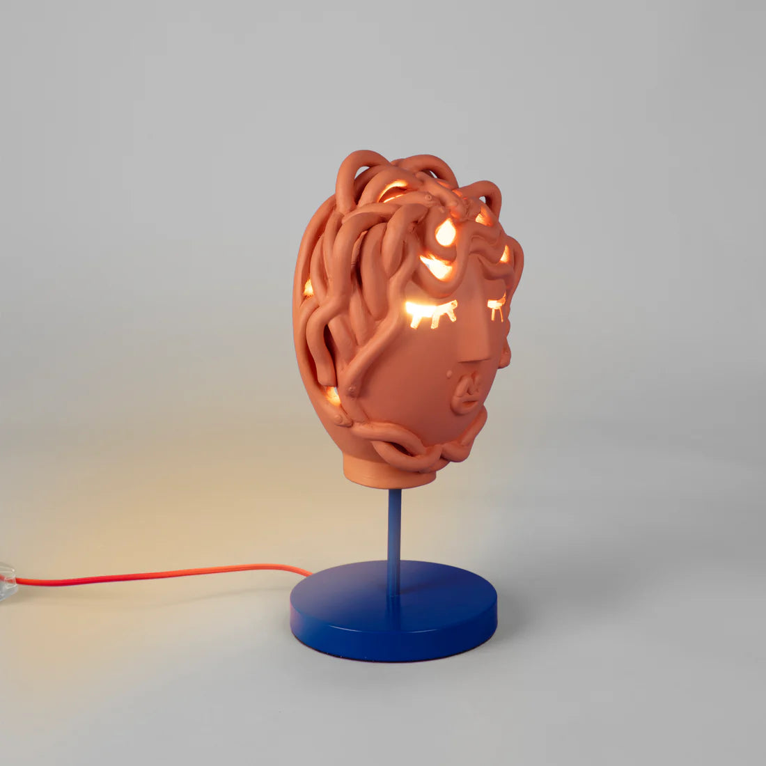 Magna Graecia table lamp - Medusa terracotta