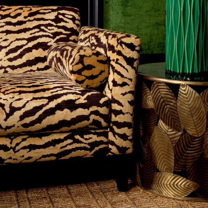 Boční stolek BOTANICO se zlatou základnou