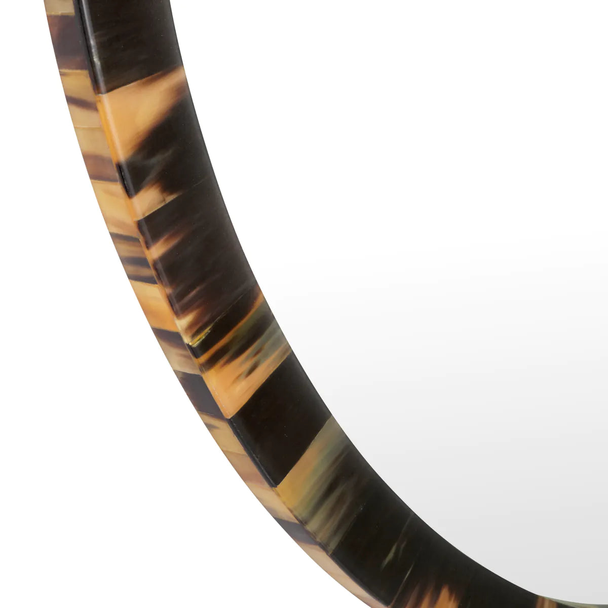 Kulaté zrcadlo SAINT JEROME hnědé