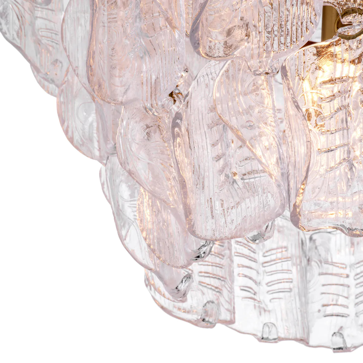 Lustr SOLANGE z průhledného skla