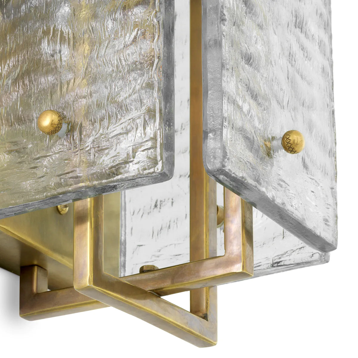 Nástěnné svítidlo SOLARA antická mosaz