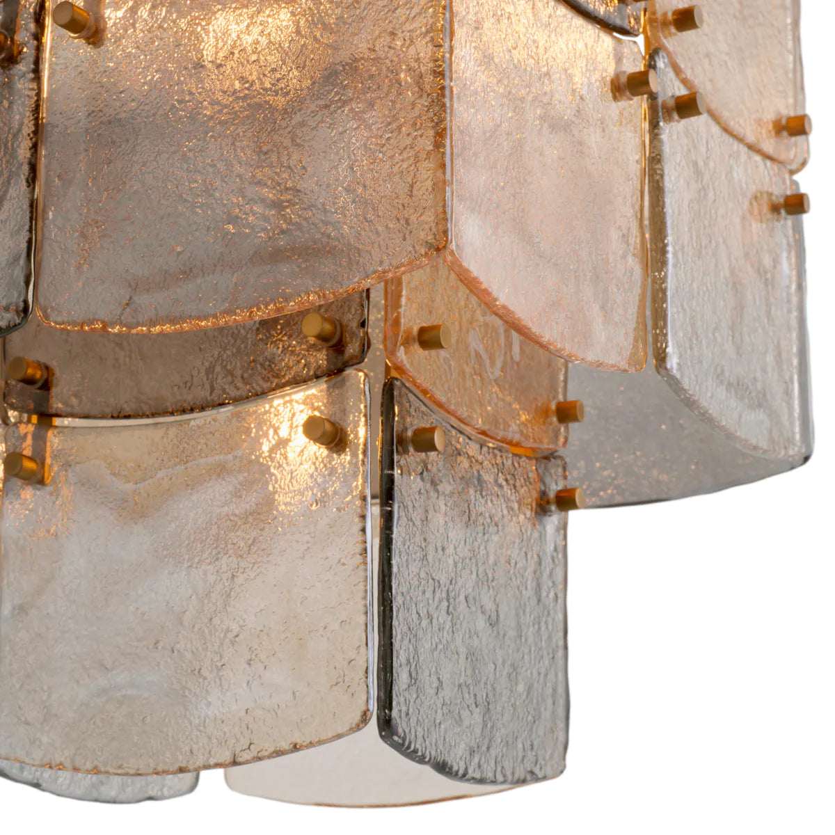 Lustr LAURENT s kouřovým sklem