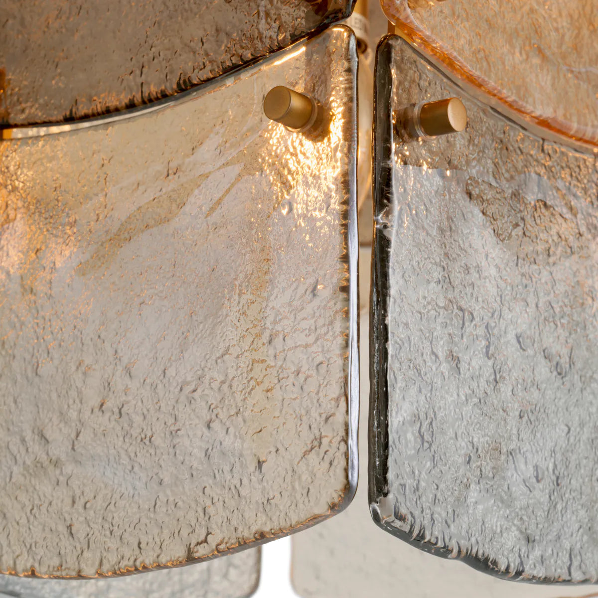 Lustr LAURENT s kouřovým sklem