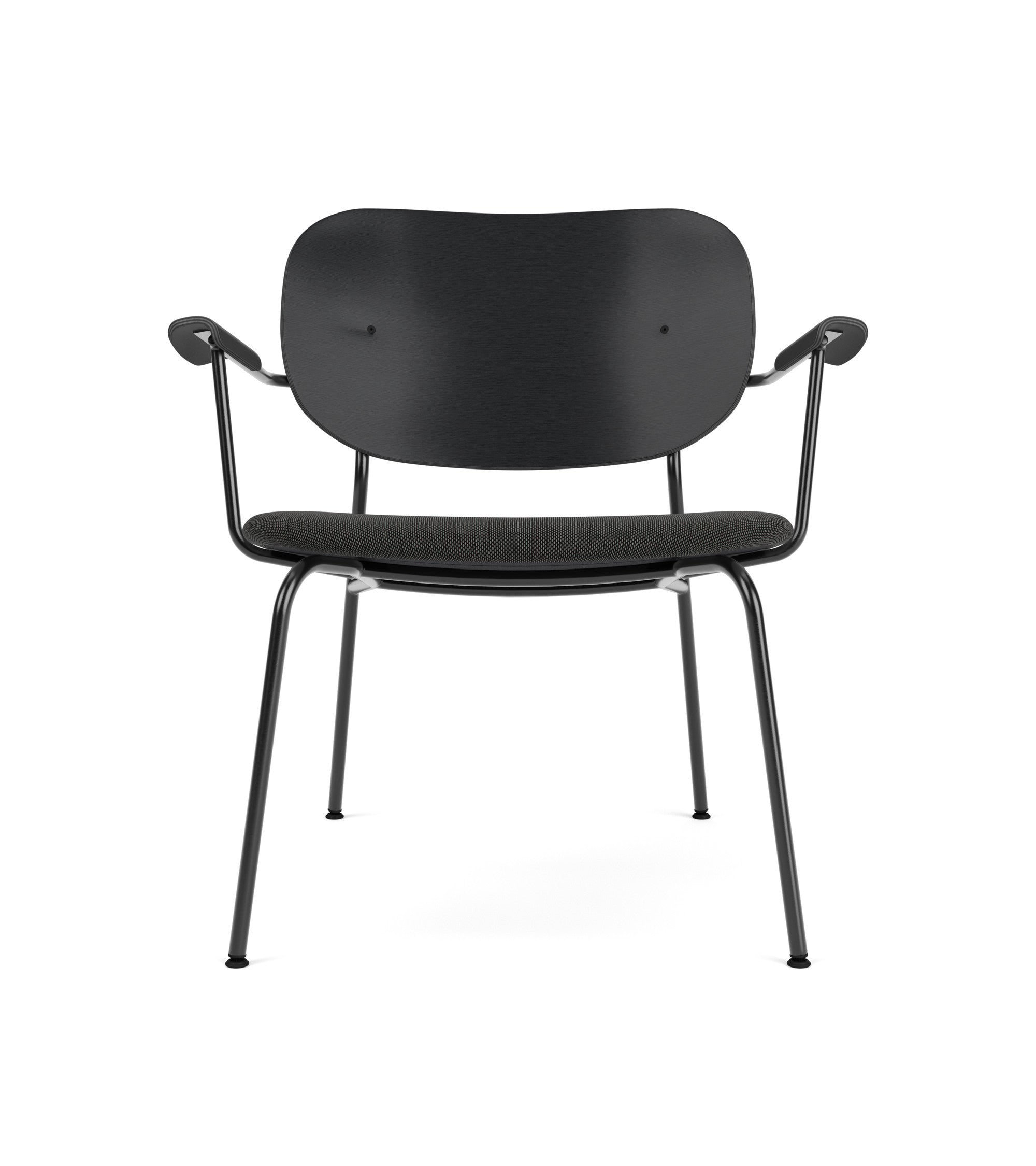 Graphite Armchair with Black Oak Backrest