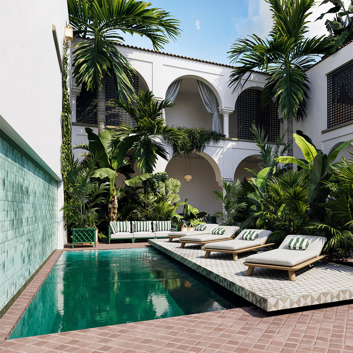 Donica zewnętrzna OCEAN CLUB zielony