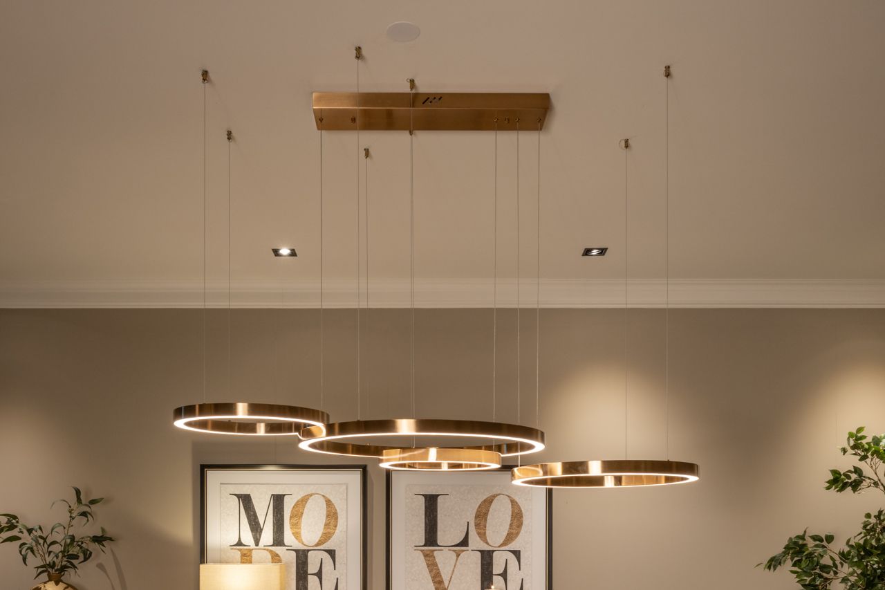 LILOU gold chandelier