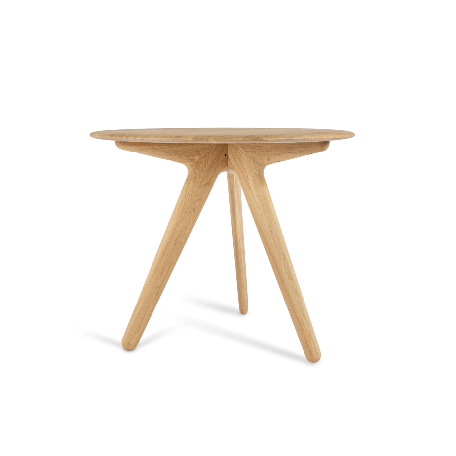 Kulatý stůl SLAB z dubového dřeva