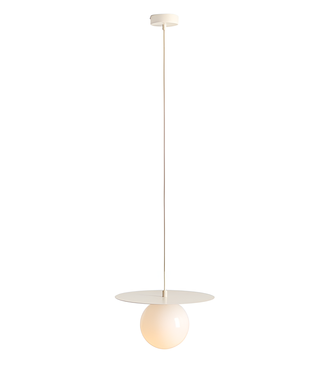 Hanging lamp cream loop