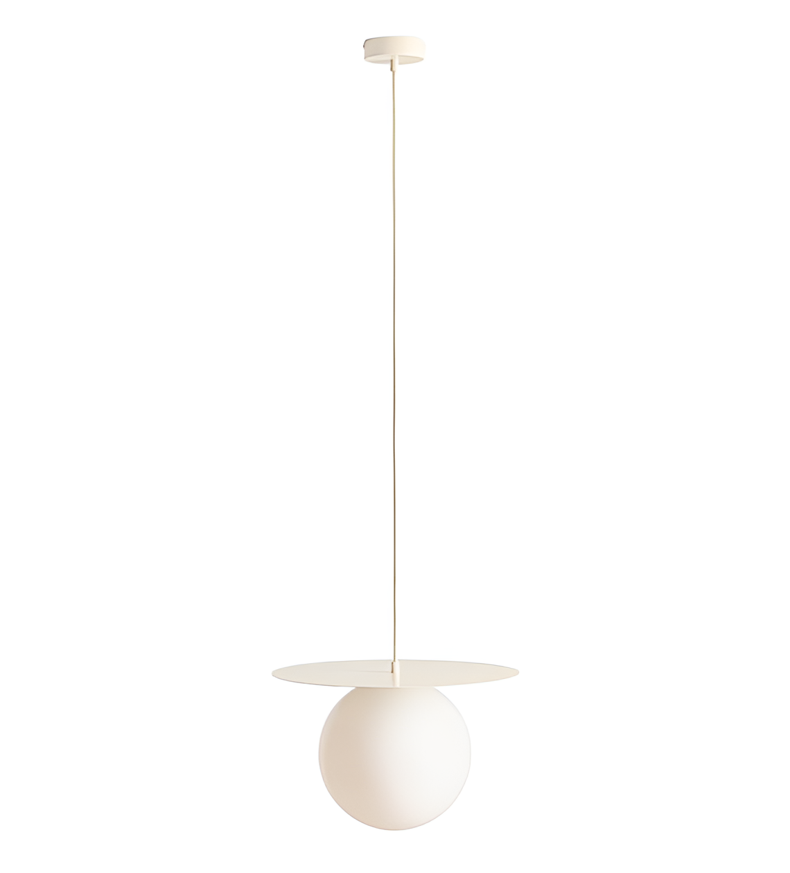 Hanging lamp cream loop