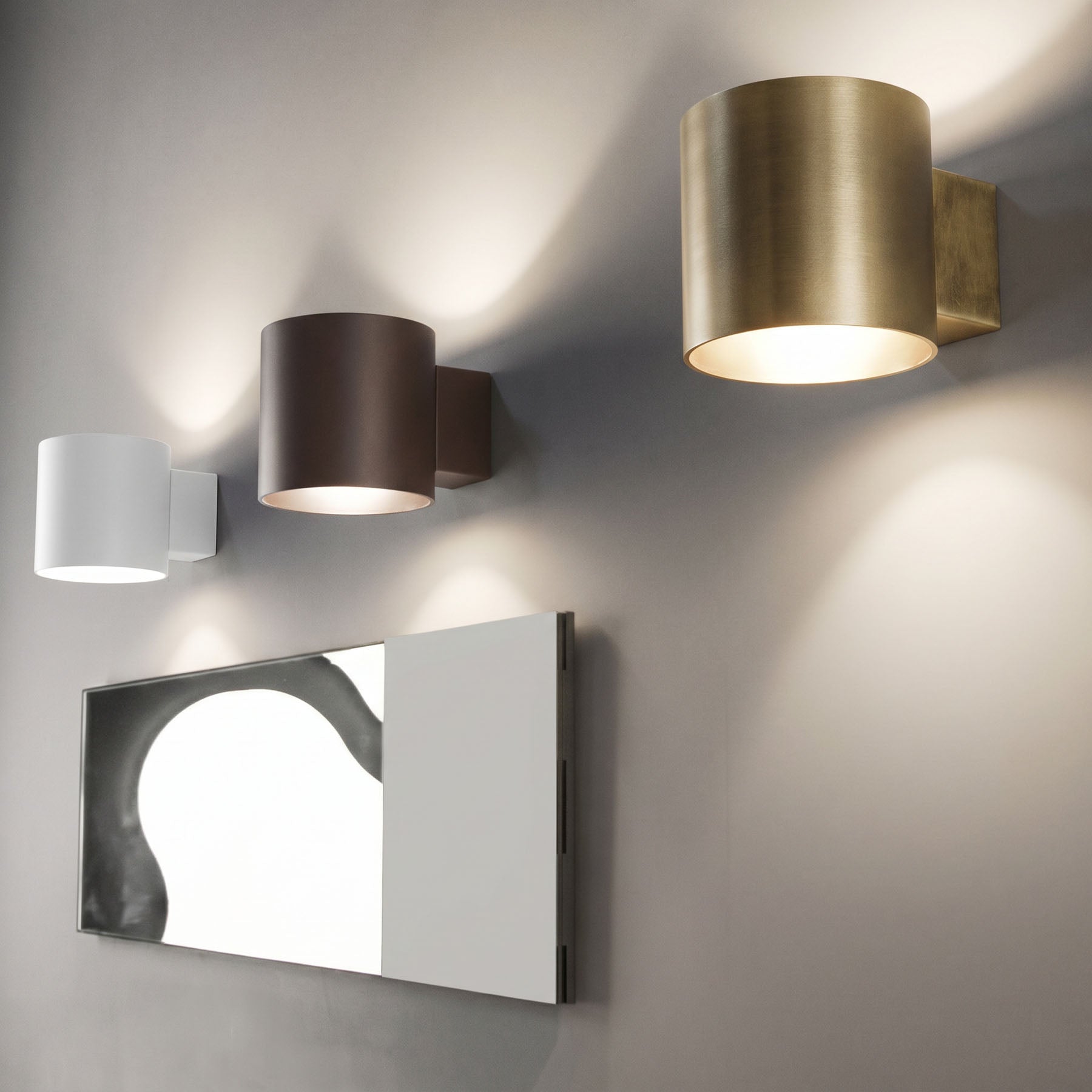 Lampa ścienna TUBE brązowy